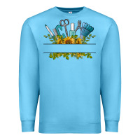 Ocean Blue customize nail tools with sunflower Premium Sweatshirt - BarkalooDesign