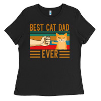 Black Best Cat Dad Ever Ladies Tee - Bettercallsaul