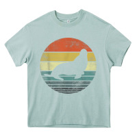 Arona Seal Lover Gifts Retro Vintage Sea Lion Animal Silhouette Heavy Core Tee - trangStudio