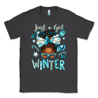 Smoke just a girl who loves winter afro messy bun Classic Tee - texasbilliewilder