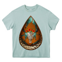 Leopard Bullskull Teardrop Earrings Heavy Core Tee | Teevron