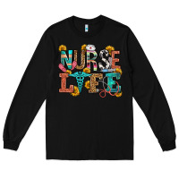 Black nurse life Long Sleeve Tee - OliviaCreatesArt