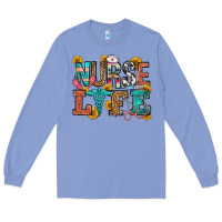 Colony Blue nurse life Long Sleeve Tee - OliviaCreatesArt