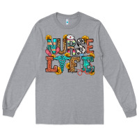 Heather Grey nurse life Long Sleeve Tee - OliviaCreatesArt