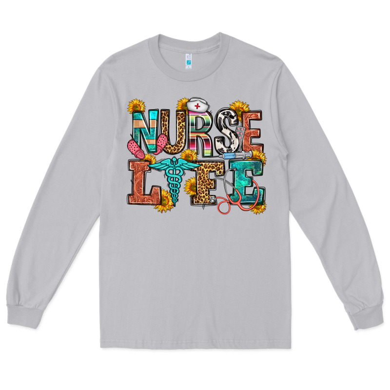 Nurse Life Long Sleeve Tee by OliviaCreatesArt | Teevron