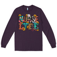 Plum nurse life Long Sleeve Tee - OliviaCreatesArt