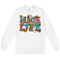 White nurse life Long Sleeve Tee - OliviaCreatesArt