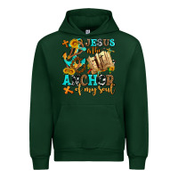 Forest Green jesus is the anchor of my soul Urban Hoodie - AdoDesignShop