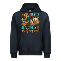 Navy jesus is the anchor of my soul Urban Hoodie - AdoDesignShop