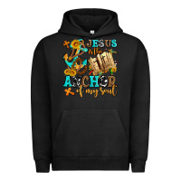 Pigment Black jesus is the anchor of my soul Urban Hoodie - AdoDesignShop