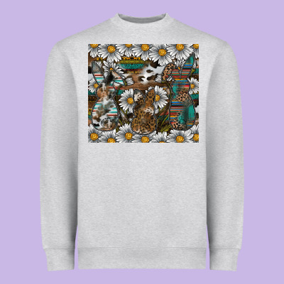 Easter Heavyweight Sweatshirt Designed By Cowhidedigitalart