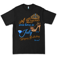 Black A Queen Was Born In July 24th Happy Birthday Premium Tee - Bettercallsaul