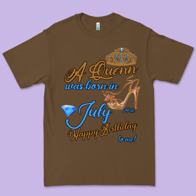 A Queen Was Born In July 24th Happy Birthday Premium Tee Designed By Bettercallsaul