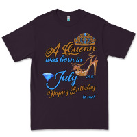 Plum A Queen Was Born In July 24th Happy Birthday Premium Tee - Bettercallsaul