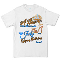 White A Queen Was Born In July 24th Happy Birthday Premium Tee - Bettercallsaul