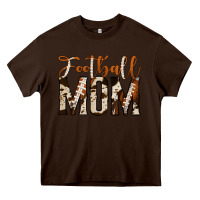 Chocolate Brown football mom Heavy Core Tee - Jasminsmagicworld