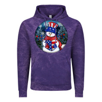Cloud Purple Patriotic snowman ornament 4th of july Vintage Hoodie - HowdyJamesFarm