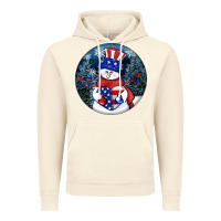 Vintage Artic Patriotic snowman ornament 4th of july Vintage Hoodie - HowdyJamesFarm