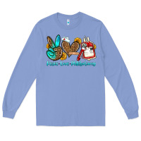 Colony Blue peace love phlebotomy Long Sleeve Tee - OliviaCreatesArt