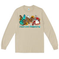 Mushroom peace love phlebotomy Long Sleeve Tee - OliviaCreatesArt