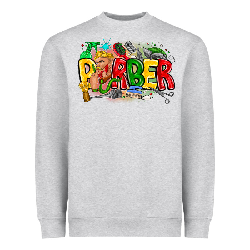 Barber Heavyweight Sweatshirt by CowhideDigitalArt | Teevron