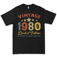 Black Vintage 1980 Clothes 40 Years Old Retro 40th Birthday Premium Tee - Bettercallsaul