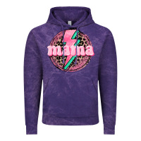 Cloud Purple Mama leopard background Mother's Day Vintage Hoodie - CowGirlArtShop