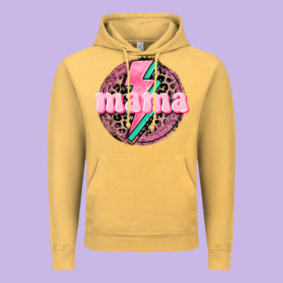 Mama Leopard Background Mother's Day Vintage Hoodie Designed By Cowgirlartshop