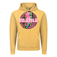 Vintage Mustard Mama leopard background Mother's Day Vintage Hoodie - CowGirlArtShop