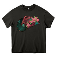 Asphalt leopard flowers cowboy hat Heavy Core Tee - Jasminsmagicworld