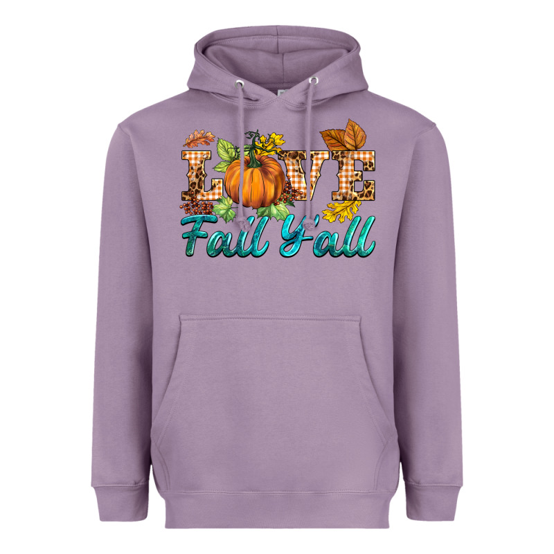Love Fall Y'all Heavyweight Hoodie by BarkalooDesign | Teevron