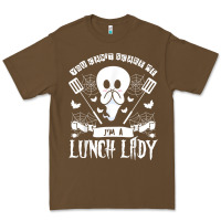 Cacao lunch lady halloween ghost cafeteria worker all hallows' eve t shirt Premium Tee - trangStudio