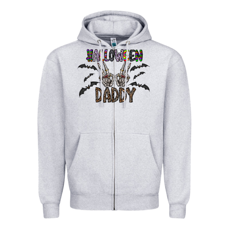 Halloween Daddy Zipper Hoodie by CowhideDigitalArt | Teevron