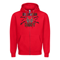 Red halloween daddy Zipper Hoodie - CowhideDigitalArt