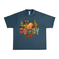 Midnight Navy howdy fall Urban Heavy Tee - CowGirlArtShop