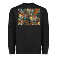 Black easter pattern Heavyweight Sweatshirt - CowhideDigitalArt