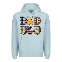 Blue Mist American Flag Dad Bod Premium Hoodie - LillyAllenDesigns