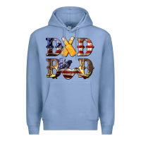 Colony Blue American Flag Dad Bod Premium Hoodie - LillyAllenDesigns
