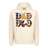 Sandshell American Flag Dad Bod Premium Hoodie - LillyAllenDesigns