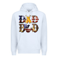 White American Flag Dad Bod Premium Hoodie - LillyAllenDesigns