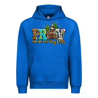 Cobalt pray more worry less with church Urban Hoodie - AdoDesignShop