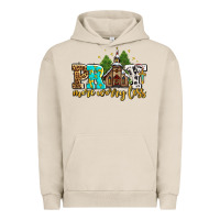 Pigment French Oak pray more worry less with church Urban Hoodie - AdoDesignShop