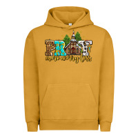 Pigment Peanut Butter pray more worry less with church Urban Hoodie - AdoDesignShop