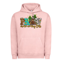 Pigment Salmon pray more worry less with church Urban Hoodie - AdoDesignShop