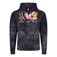 Cloud Black Peace love teach Vintage Hoodie - CowGirlArtShop
