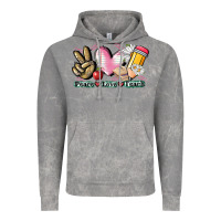 Cloud Rock Peace love teach Vintage Hoodie - CowGirlArtShop