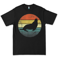 Black Seal Lover Gifts Retro Vintage Sea Lion Animal Silhouette Premium Tee - trangStudio