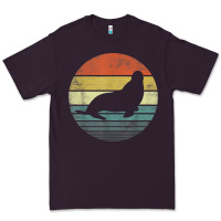 Plum Seal Lover Gifts Retro Vintage Sea Lion Animal Silhouette Premium Tee - trangStudio