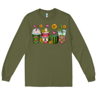 Army Green stuck on you cactus coffee cups Long Sleeve Tee - OliviaCreatesArt