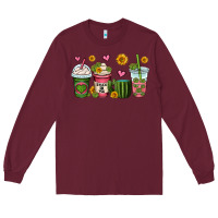 Burgundy stuck on you cactus coffee cups Long Sleeve Tee - OliviaCreatesArt